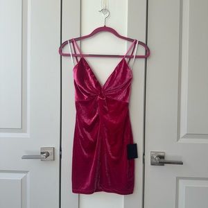 NWT Pink Velvet Dress!
